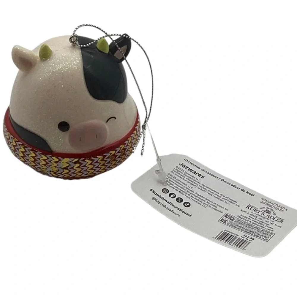 Kurt Adler 2023 Squishmallows “Connor” Christmas Ornament (NWT)